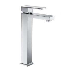 Monomando lavabo alto cuadrado
